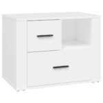 vidaXL Nočný stolík biely 60x36x45 cm, umelé drevo – Obrázok 2