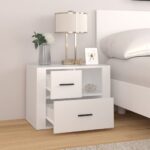 vidaXL Nočný stolík biely 60x36x45 cm, umelé drevo – Obrázok 3