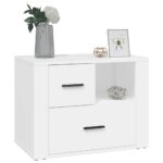 vidaXL Nočný stolík biely 60x36x45 cm, umelé drevo – Obrázok 4