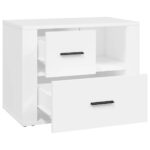 vidaXL Nočný stolík biely 60x36x45 cm, umelé drevo – Obrázok 7