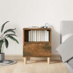 vidaXL Nočné stolíky 2 ks, dymový dub 40x35x50 cm – Obrázok 3