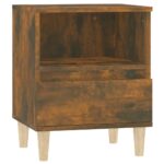 vidaXL Nočné stolíky 2 ks, dymový dub 40x35x50 cm – Obrázok 6