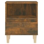 vidaXL Nočné stolíky 2 ks, dymový dub 40x35x50 cm – Obrázok 7