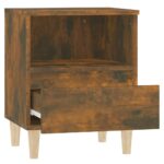 vidaXL Nočné stolíky 2 ks, dymový dub 40x35x50 cm – Obrázok 8