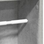 vidaXL Kúpeľňová skrinka s držiakom na rolky, betónovo sivá 20,5x20x90 cm – Obrázok 7