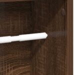 vidaXL Kúpeľňová skrinka s držiakom na rolky, hnedý dub 20,5x20x90 cm – Obrázok 7