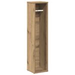 vidaXL Kúpeľňová skrinka s držiakom na rolky, dubový remeselník, 20,5x20x90 cm – Obrázok 2