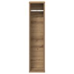 vidaXL Kúpeľňová skrinka s držiakom na rolky, dubový remeselník, 20,5x20x90 cm – Obrázok 4