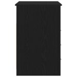 vidaXL Písací stôl so zásuvkami, čierny dub 102x50x76 cm, umelé drevo – Obrázok 7