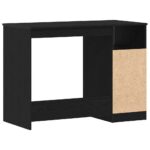 vidaXL Písací stôl so zásuvkami, čierny dub 102x50x76 cm, umelé drevo – Obrázok 8