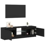 vidaXL TV skrinka s LED svetlami, čierny dub 120x30x36 cm, umelé drevo – Obrázok 5