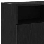 vidaXL TV skrinka s LED svetlami, čierny dub 120x30x50 cm, umelé drevo – Obrázok 10