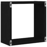 vidaXL Nástenné kockové police 6 ks, čierny dub 30x15x30 cm, technické drevo – Obrázok 8
