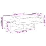 vidaXL Konferenčný stolík, čierny dub 105x55x32 cm, umelé drevo – Obrázok 10