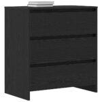 vidaXL Komoda, čierny dub, 70x41x75 cm, imitácia dreva – Obrázok 4