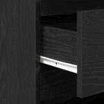 vidaXL Komoda, čierny dub, 70x41x75 cm, imitácia dreva – Obrázok 9
