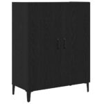 vidaXL Komoda, čierny dub, 69,5x34x90 cm, imitácia dreva – Obrázok 2