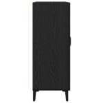 vidaXL Komoda, čierny dub, 69,5x34x90 cm, imitácia dreva – Obrázok 6