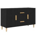 vidaXL Komoda, čierny dub 100x36x60 cm, imitácia dreva – Obrázok 2