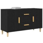 vidaXL Komoda, čierny dub 100x36x60 cm, imitácia dreva – Obrázok 4