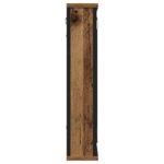 vidaXL Kúpeľňová zrkadlová skrinka, staré drevo, 42x12x60 cm, umelé drevo – Obrázok 5