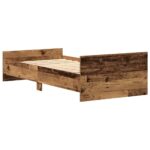 vidaXL Rám postele bez matraca, staré drevo, 75x190 cm, technické drevo – Obrázok 6