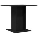 vidaXL Jedálenský stôl, čierny dub, 80x80x75 cm, imitácia dreva – Obrázok 7