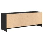 vidaXL TV skrinka, čierny dub, 102x30x37,5 cm, umelé drevo – Obrázok 8