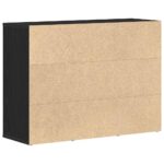vidaXL Komoda čierna dub 88x30x64 cm, imitácia dreva – Obrázok 8