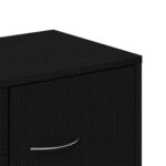vidaXL Komoda čierna dub 88x30x64 cm, imitácia dreva – Obrázok 9