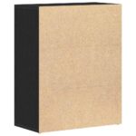 vidaXL Komoda, čierny dub, 60x30x75 cm, imitácia dreva – Obrázok 8