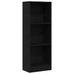 vidaXL Knižnica, čierny dub, 40x24x109 cm, imitácia dreva – Obrázok 2
