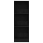 vidaXL Knižnica, čierny dub, 40x24x109 cm, imitácia dreva – Obrázok 4