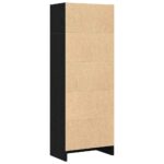 vidaXL Knižnica, čierny dub, 40x24x109 cm, imitácia dreva – Obrázok 5