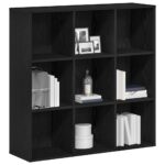 vidaXL Knižnica čierny dub 98x29x97,5 cm, umelé drevo – Obrázok 4