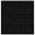 vidaXL Knižnica čierny dub 98x29x97,5 cm, umelé drevo – Obrázok 5