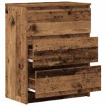 vidaXL Komoda zo starého dreva 60x35x76 cm, umelé drevo – Obrázok 5