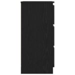 vidaXL Komoda, čierny dub, 60x35x76 cm, imitácia dreva – Obrázok 7