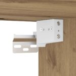 vidaXL Kúpeľňová skrinka pod umývadlo, dubový drevený remeselník, 100x38,5x48 cm, imitácia dreva – Obrázok 9