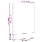 vidaXL Panel umývačky riadu Lyon čierny dub 45x1,5x67 cm, umelé drevo – Obrázok 10
