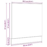vidaXL Panel umývačky riadu Lyon čierny dub 60x1,5x67 cm, umelé drevo – Obrázok 10