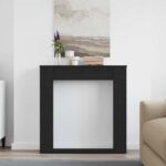 vidaXL Krbový rám čierny dub 100x20x100 cm imitácia dreva – Obrázok 3