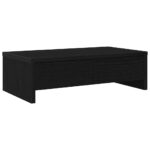 vidaXL Stojan na monitor so zásuvkami, čierny dub, 50x27x15 cm, technické drevo – Obrázok 2