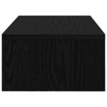 vidaXL Stojan na monitor so zásuvkami, čierny dub, 50x27x15 cm, technické drevo – Obrázok 7