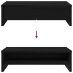 vidaXL Stojan na monitor so zásuvkami, čierny dub, 50x27x15 cm, technické drevo – Obrázok 9