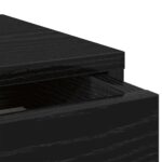 vidaXL Stojan na monitor so zásuvkami, čierny dub, 100x27x15 cm, umelé drevo – Obrázok 10