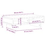 vidaXL Stojan na monitor, čierny dub, 50x27x15 cm, umelé drevo – Obrázok 10