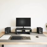 vidaXL Stojan na monitor, čierny dub, 50x27x15 cm, umelé drevo – Obrázok 3