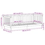 vidaXL Denná posteľ bez matraca 90x200 cm masívne borovicové drevo – Obrázok 10