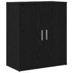vidaXL Komoda, čierny dub, 60x31x70 cm, imitácia dreva – Obrázok 2